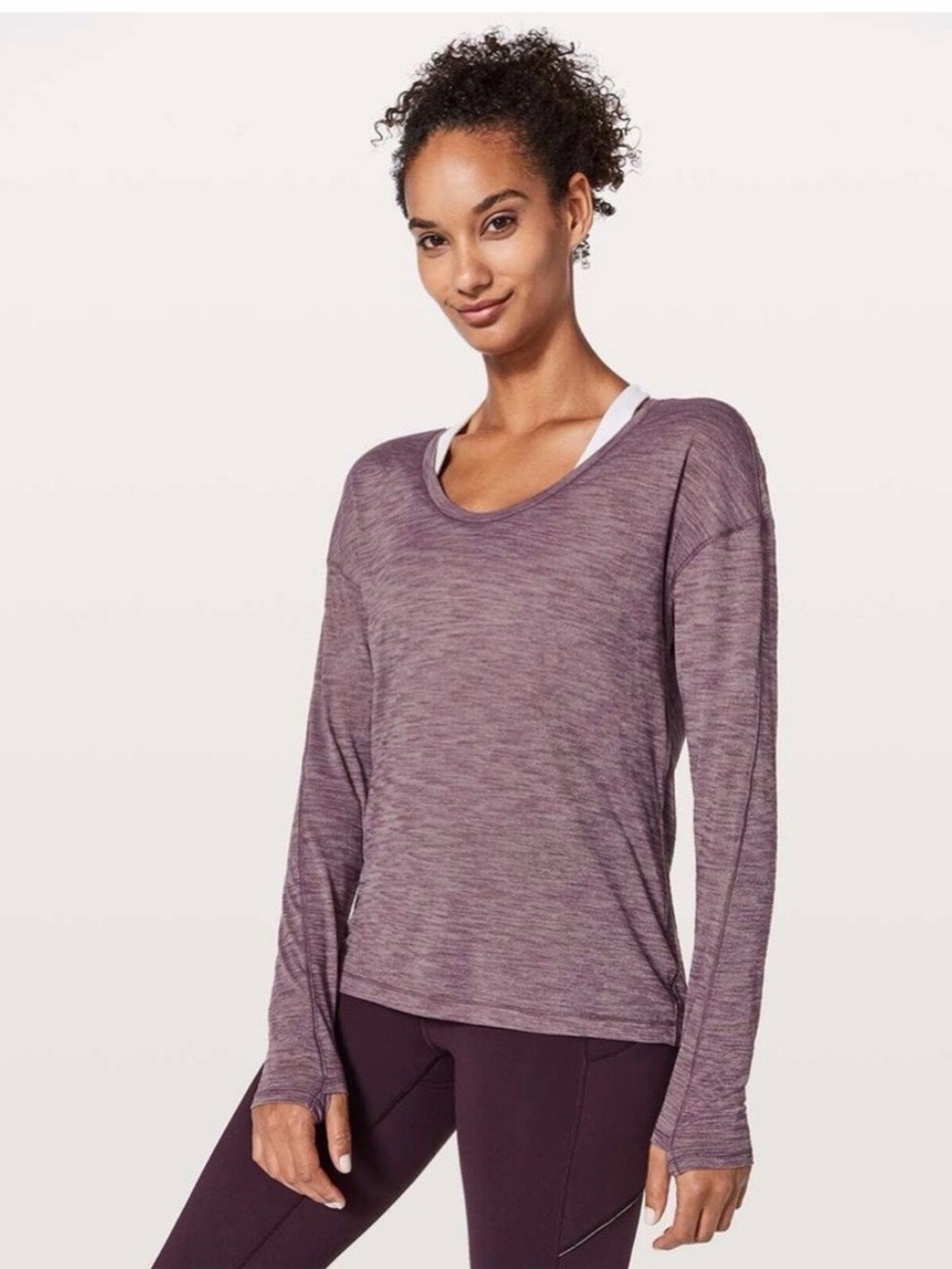 Lululemon Meant To Move Long Sleeve
Heathered Foxglove